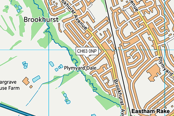 CH63 0NP map - OS VectorMap District (Ordnance Survey)