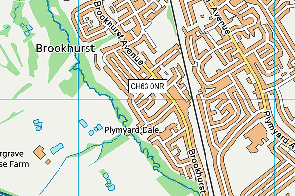 CH63 0NR map - OS VectorMap District (Ordnance Survey)