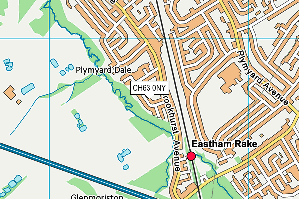 CH63 0NY map - OS VectorMap District (Ordnance Survey)