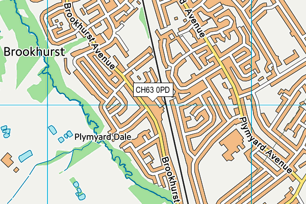 CH63 0PD map - OS VectorMap District (Ordnance Survey)