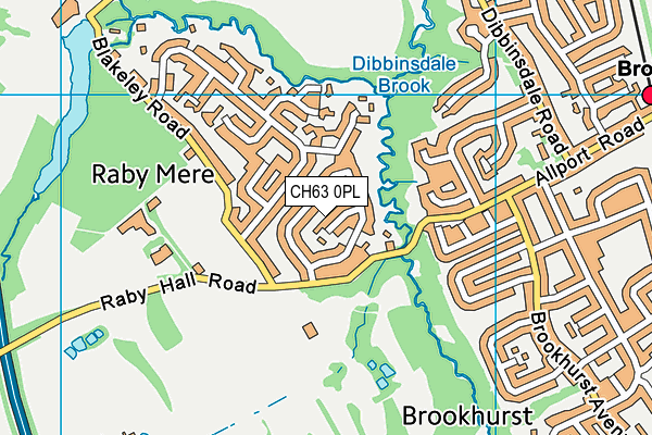 CH63 0PL map - OS VectorMap District (Ordnance Survey)