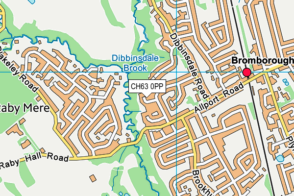 CH63 0PP map - OS VectorMap District (Ordnance Survey)