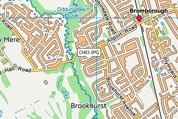 CH63 0PQ map - OS VectorMap District (Ordnance Survey)