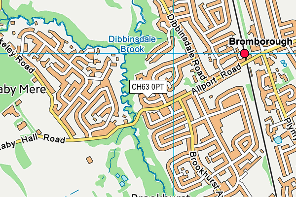 CH63 0PT map - OS VectorMap District (Ordnance Survey)