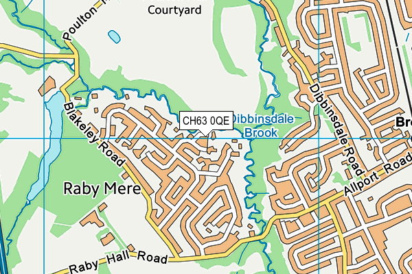 CH63 0QE map - OS VectorMap District (Ordnance Survey)