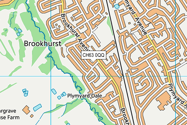 CH63 0QQ map - OS VectorMap District (Ordnance Survey)