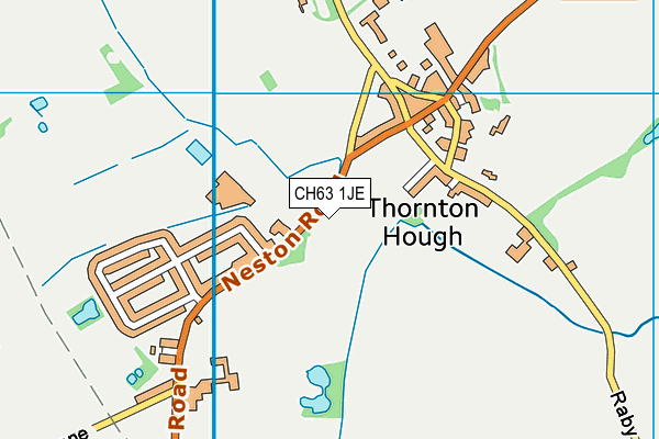 Thornton Hough map (CH63 1JE) - OS VectorMap District (Ordnance Survey)