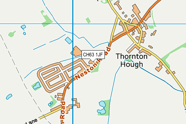 Thornton Hall Country Health Club map (CH63 1JF) - OS VectorMap District (Ordnance Survey)