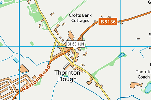 CH63 1JN map - OS VectorMap District (Ordnance Survey)