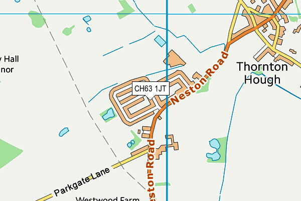 CH63 1JT map - OS VectorMap District (Ordnance Survey)