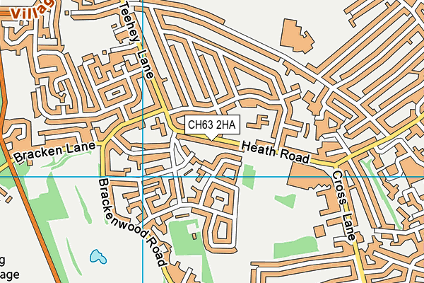 CH63 2HA map - OS VectorMap District (Ordnance Survey)