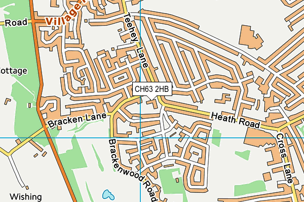 CH63 2HB map - OS VectorMap District (Ordnance Survey)