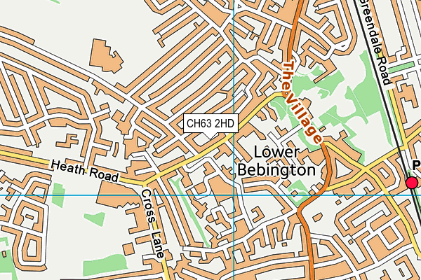 CH63 2HD map - OS VectorMap District (Ordnance Survey)