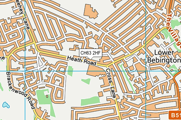 CH63 2HF map - OS VectorMap District (Ordnance Survey)