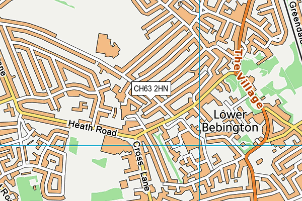 Brackenwood Infant School map (CH63 2HN) - OS VectorMap District (Ordnance Survey)