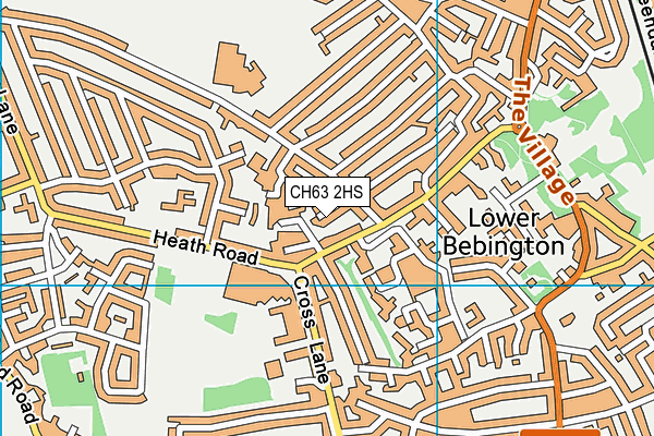 CH63 2HS map - OS VectorMap District (Ordnance Survey)