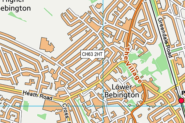 CH63 2HT map - OS VectorMap District (Ordnance Survey)