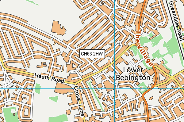 CH63 2HW map - OS VectorMap District (Ordnance Survey)