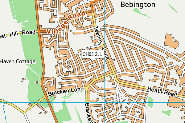 CH63 2JL map - OS VectorMap District (Ordnance Survey)