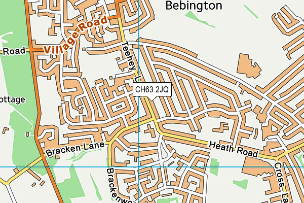 CH63 2JQ map - OS VectorMap District (Ordnance Survey)