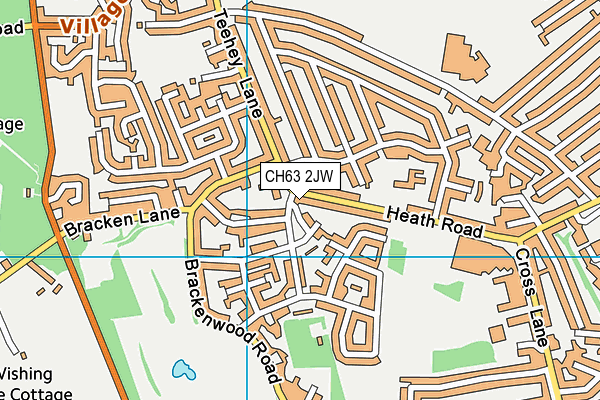CH63 2JW map - OS VectorMap District (Ordnance Survey)