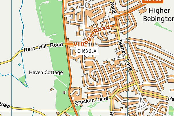 CH63 2LA map - OS VectorMap District (Ordnance Survey)
