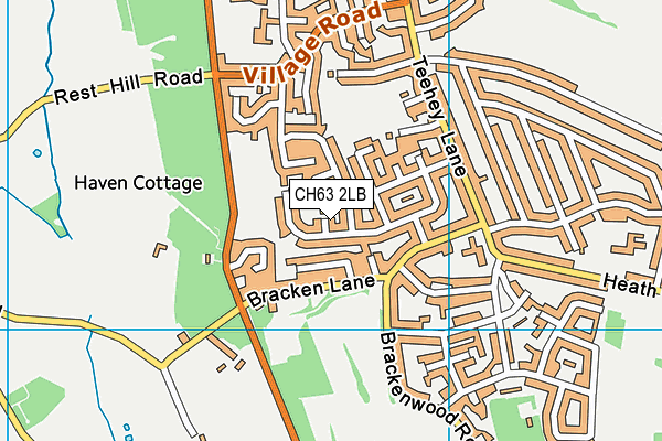 CH63 2LB map - OS VectorMap District (Ordnance Survey)