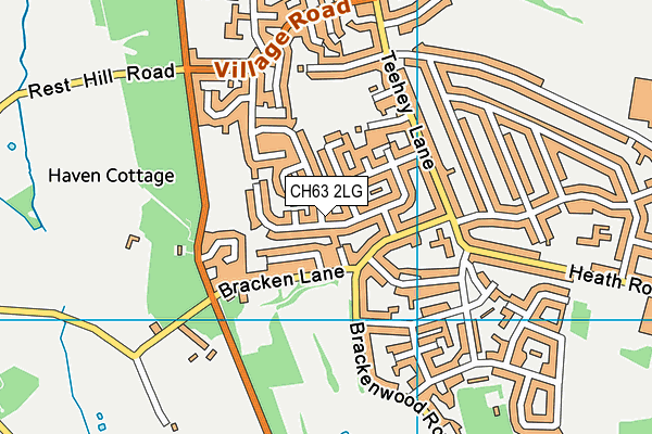 CH63 2LG map - OS VectorMap District (Ordnance Survey)