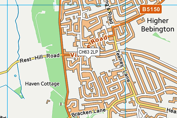 CH63 2LP map - OS VectorMap District (Ordnance Survey)