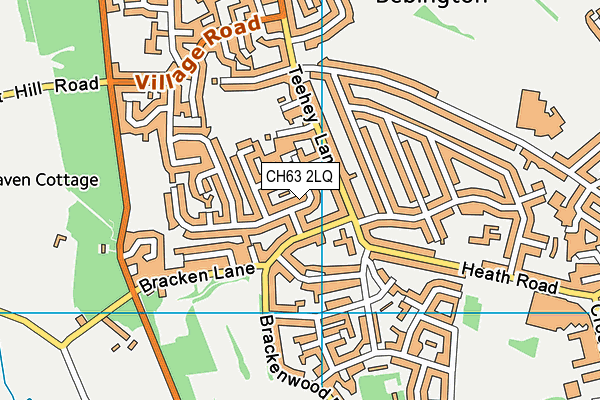 CH63 2LQ map - OS VectorMap District (Ordnance Survey)