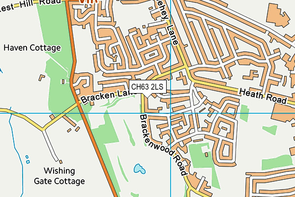 CH63 2LS map - OS VectorMap District (Ordnance Survey)