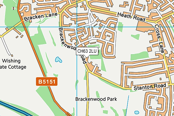 CH63 2LU map - OS VectorMap District (Ordnance Survey)