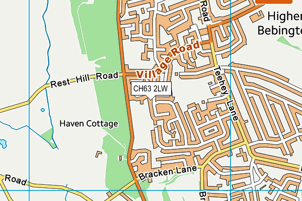 CH63 2LW map - OS VectorMap District (Ordnance Survey)