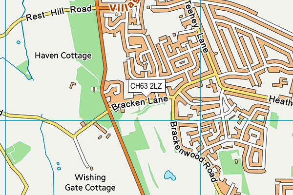 CH63 2LZ map - OS VectorMap District (Ordnance Survey)