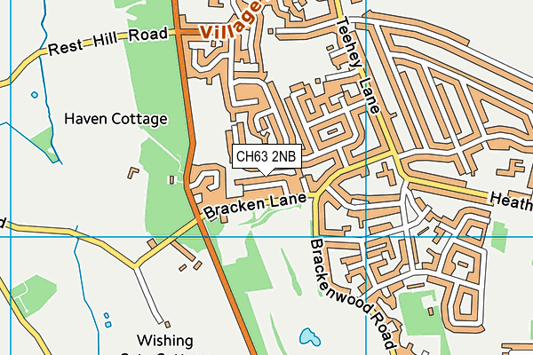 CH63 2NB map - OS VectorMap District (Ordnance Survey)