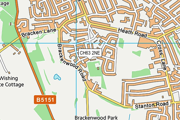 CH63 2NE map - OS VectorMap District (Ordnance Survey)
