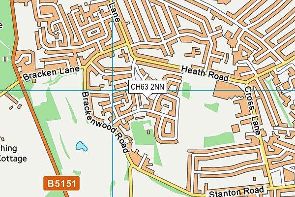 CH63 2NN map - OS VectorMap District (Ordnance Survey)