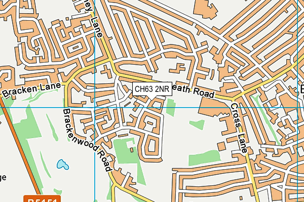 CH63 2NR map - OS VectorMap District (Ordnance Survey)