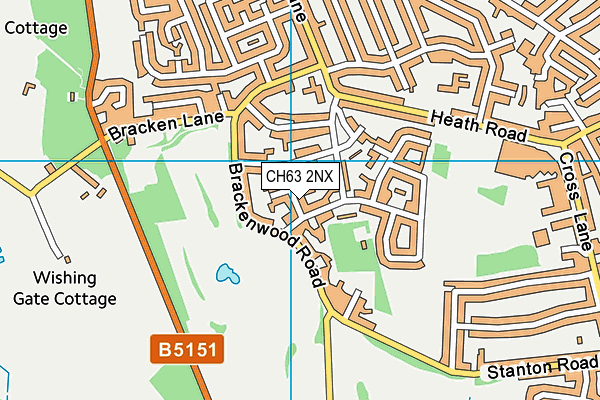 CH63 2NX map - OS VectorMap District (Ordnance Survey)