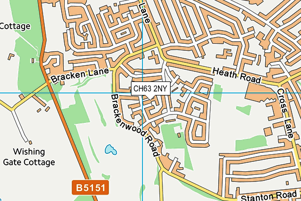 CH63 2NY map - OS VectorMap District (Ordnance Survey)