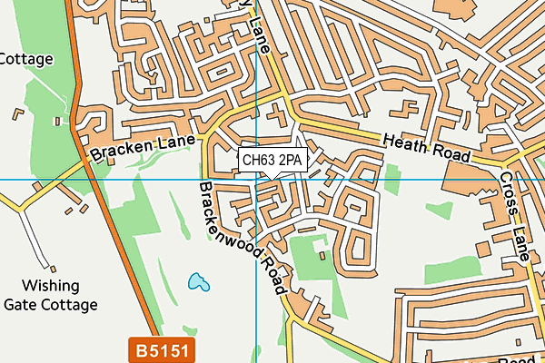 CH63 2PA map - OS VectorMap District (Ordnance Survey)