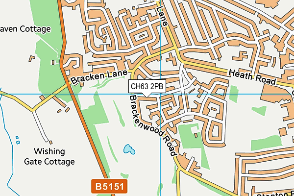 CH63 2PB map - OS VectorMap District (Ordnance Survey)