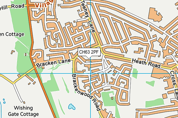 CH63 2PF map - OS VectorMap District (Ordnance Survey)