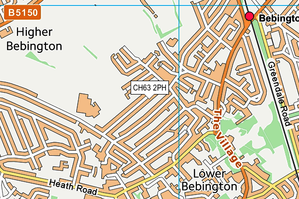 CH63 2PH map - OS VectorMap District (Ordnance Survey)