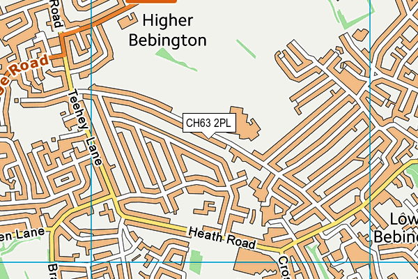 CH63 2PL map - OS VectorMap District (Ordnance Survey)
