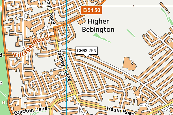 CH63 2PN map - OS VectorMap District (Ordnance Survey)