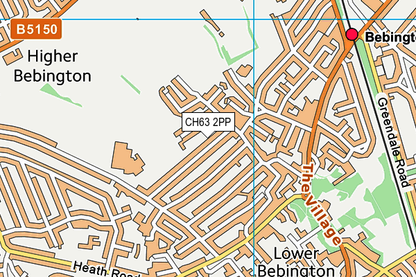 CH63 2PP map - OS VectorMap District (Ordnance Survey)