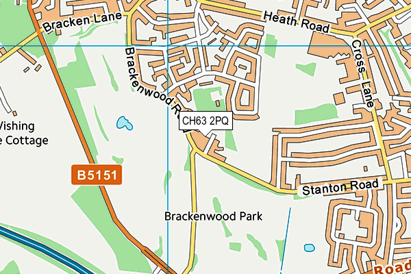 CH63 2PQ map - OS VectorMap District (Ordnance Survey)