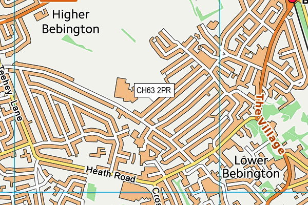 CH63 2PR map - OS VectorMap District (Ordnance Survey)