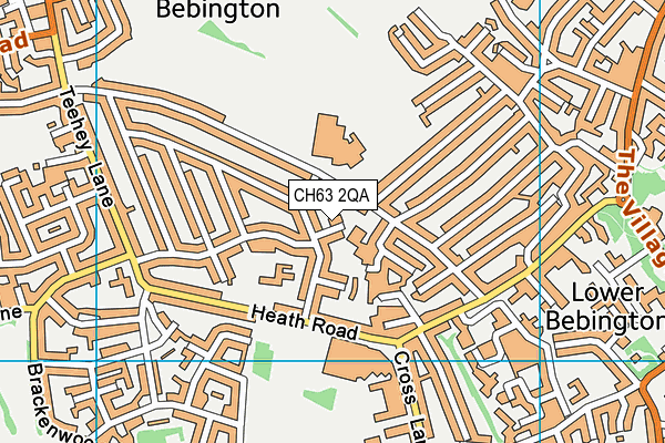 CH63 2QA map - OS VectorMap District (Ordnance Survey)